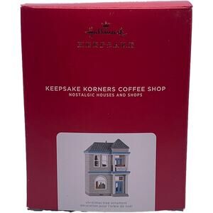 Hallmark Keepsake Korners 2021 Coffee Shop Collectible Christmas Ornament in Box